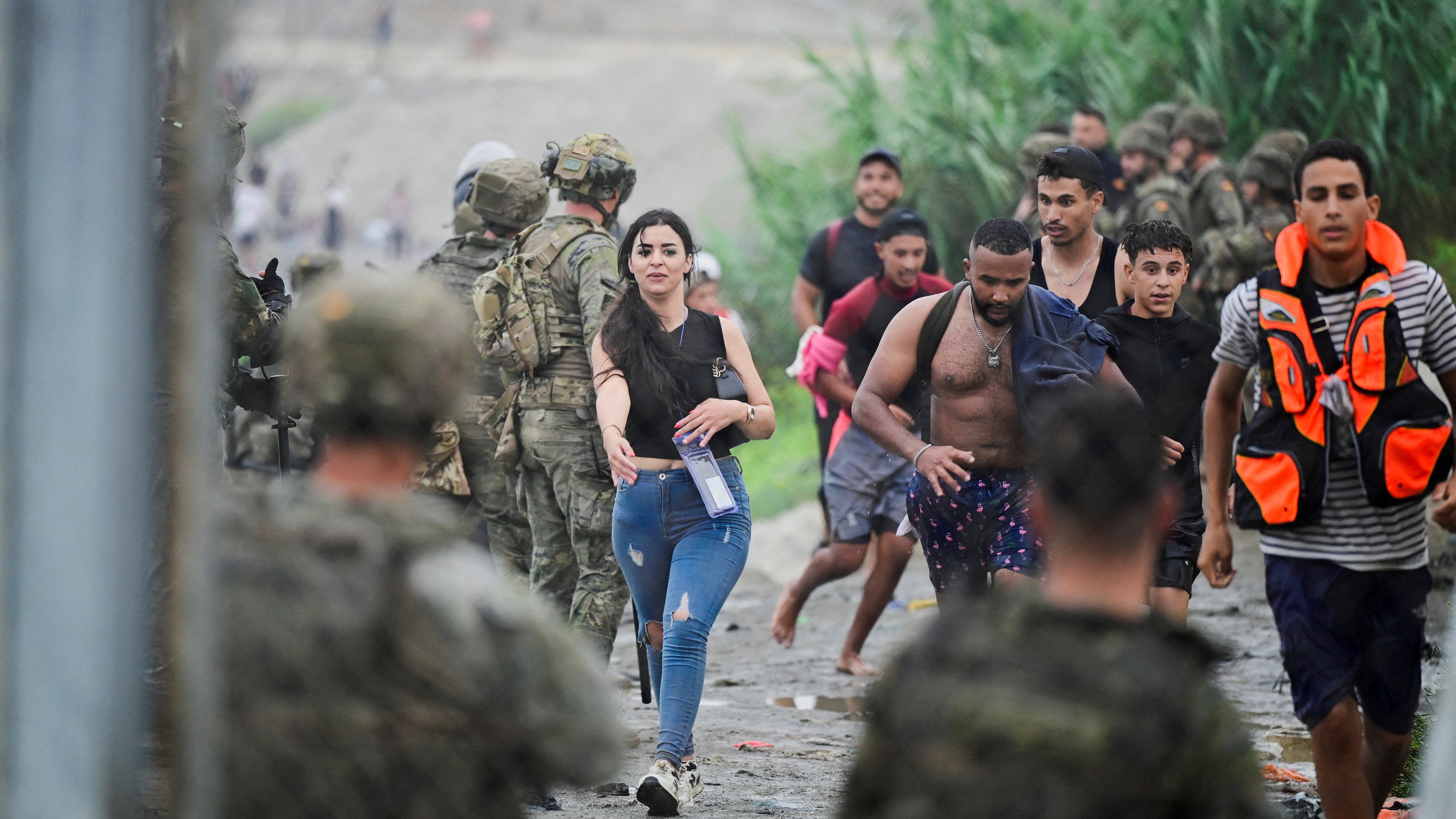 Thousands make dramatic sea crossing into Ceuta from Morocco