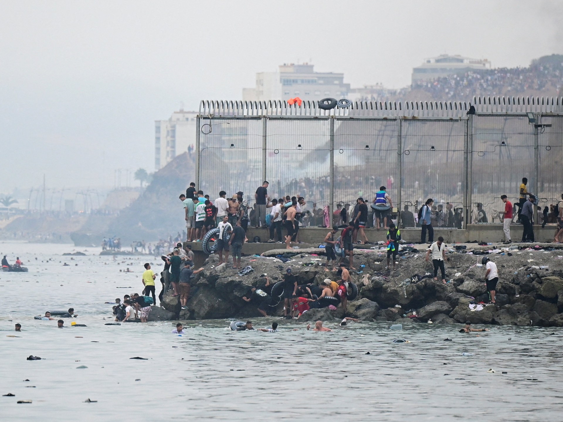 Spain PM to visit Ceuta after 34 migrants die breaching border from Morocco