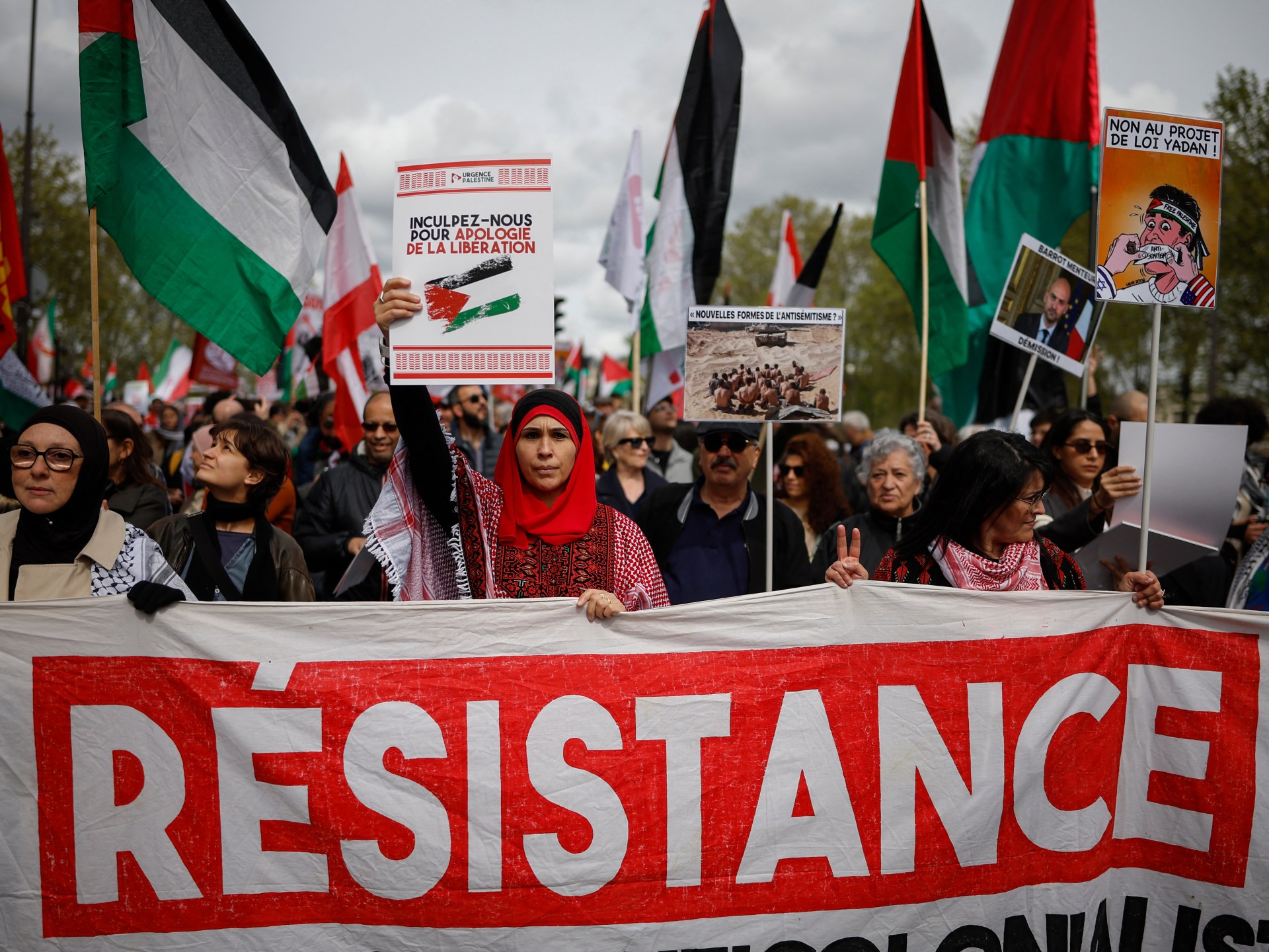 Protesters rally in Paris against ‘liberty-killing’ anti-Semitism bill