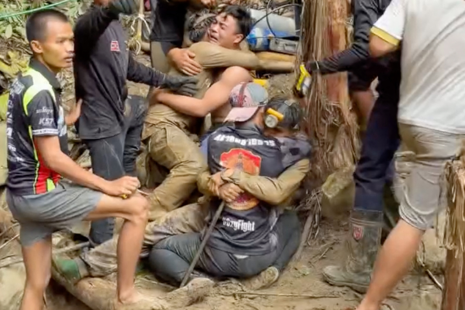 Emotional scenes as more survivors pulled from flooded Laos cave