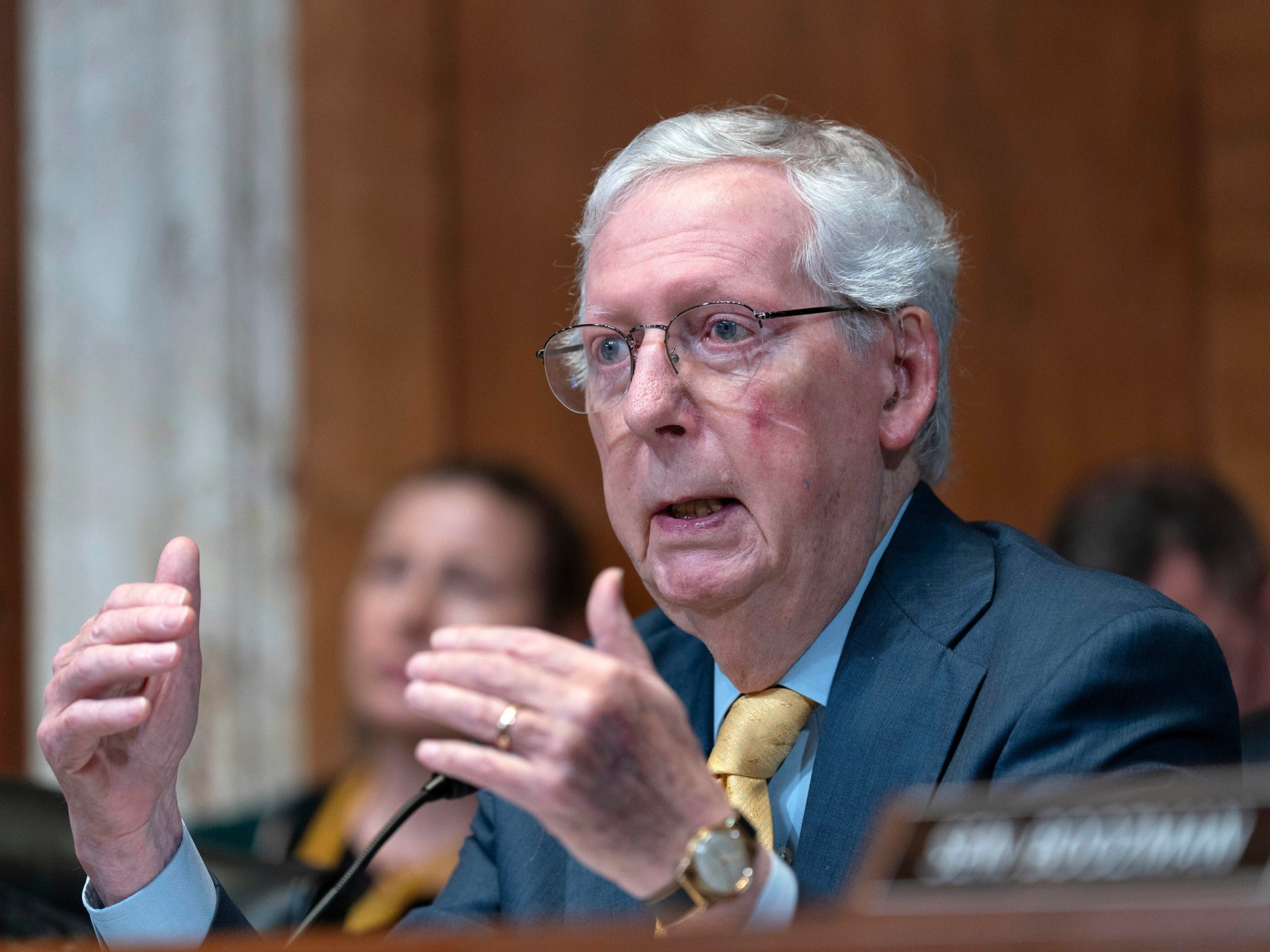 US Senator McConnell says heโs been discharged from rehabilitation centre